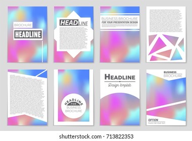 Abstract vector layout background set. For art template design, list, front page, mockup brochure theme style, banner, idea, cover, booklet, print, flyer, book, blank, card, ad, sign, sheet,, a4.