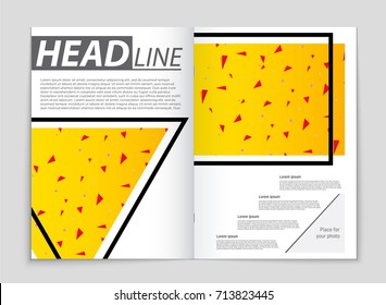 Abstract vector layout background set. For art template design, list, front page, mockup brochure theme style, banner, idea, cover, booklet, print, flyer, book, blank, card, ad, sign, sheet, a4