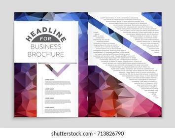 Abstract vector layout background set. For art template design, list, front page, mockup brochure theme style, banner, idea, cover, booklet, print, flyer, book, blank, card, ad, sign, sheet, a4