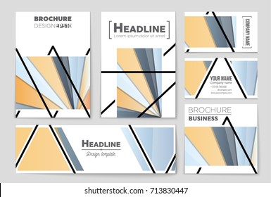 Abstract vector layout background set. For art template design, list, front page, mockup brochure theme style, banner, idea, cover, booklet, print, flyer, book, blank, card, ad, sign, sheet,, a4.