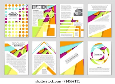 Abstract vector layout background set. For art template design, list, front page, mockup brochure theme style, banner, idea, cover, booklet, print, flyer, book, blank, card, ad, sign, sheet,, a4.