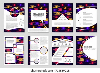 Abstract vector layout background set. For art template design, list, front page, mockup brochure theme style, banner, idea, cover, booklet, print, flyer, book, blank, card, ad, sign, sheet, a4.