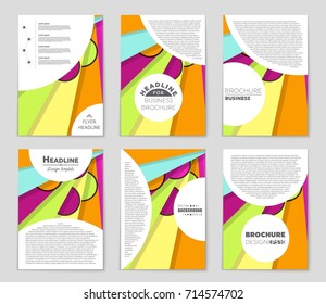 Abstract vector layout background set. For art template design, list, front page, mockup brochure theme style, banner, idea, cover, booklet, print, flyer, book, blank, card, ad, sign, sheet,, a4.
