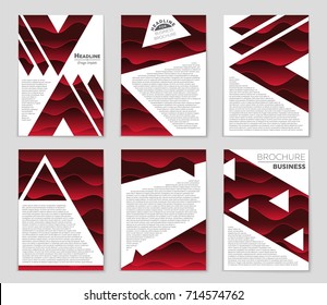 Abstract vector layout background set. For art template design, list, front page, mockup brochure theme style, banner, idea, cover, booklet, print, flyer, book, blank, card, ad, sign, sheet, a4.