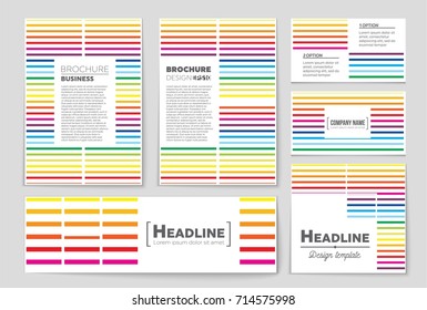 Abstract vector layout background set. For art template design, list, front page, mockup brochure theme style, banner, idea, cover, booklet, print, flyer, book, blank, card, ad, sign, sheet, a4.