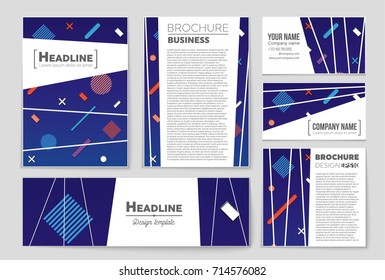 Abstract vector layout background set. For art template design, list, front page, mockup brochure theme style, banner, idea, cover, booklet, print, flyer, book, blank, card, ad, sign, sheet, a4.