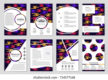 Abstract vector layout background set. For art template design, list, front page, mockup brochure theme style, banner, idea, cover, booklet, print, flyer, book, blank, card, ad, sign, sheet, a4.
