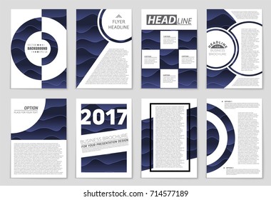 Abstract vector layout background set. For art template design, list, front page, mockup brochure theme style, banner, idea, cover, booklet, print, flyer, book, blank, card, ad, sign, sheet, a4.