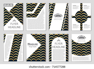 Abstract vector layout background set. For art template design, list, front page, mockup brochure theme style, banner, idea, cover, booklet, print, flyer, book, blank, card, ad, sign, sheet, a4.