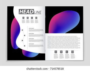 Abstract vector layout background set. For art template design, list, front page, mockup brochure theme style, banner, idea, cover, booklet, print, flyer, book, blank, card, ad, sign, sheet, a4