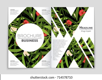 Abstract vector layout background set. For art template design, list, front page, mockup brochure theme style, banner, idea, cover, booklet, print, flyer, book, blank, card, ad, sign, sheet, a4