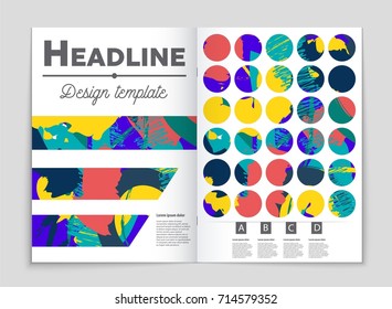 Abstract vector layout background set. For art template design, list, front page, mockup brochure theme style, banner, idea, cover, booklet, print, flyer, book, blank, card, ad, sign, sheet, a4