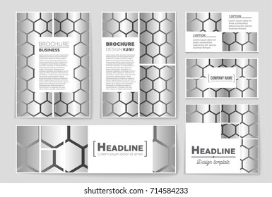 Abstract vector layout background set. For art template design, list, front page, mockup brochure theme style, banner, idea, cover, booklet, print, flyer, book, blank, card, ad, sign, sheet, a4.