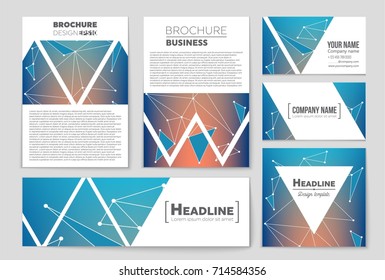 Abstract vector layout background set. For art template design, list, front page, mockup brochure theme style, banner, idea, cover, booklet, print, flyer, book, blank, card, ad, sign, sheet, a4.