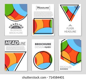 Abstract vector layout background set. For art template design, list, front page, mockup brochure theme style, banner, idea, cover, booklet, print, flyer, book, blank, card, ad, sign, sheet,, a4.