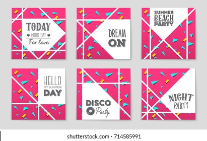 Abstract vector layout background set. For art template design, list, front page, mockup brochure theme style, banner, idea, cover, booklet, print, flyer, book, blank, card, ad, sign, sheet, a4