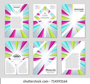 Abstract vector layout background set. For art template design, list, front page, mockup brochure theme style, banner, idea, cover, booklet, print, flyer, book, blank, card, ad, sign, sheet, a4.