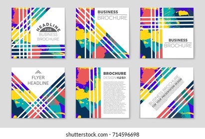 Abstract vector layout background set. For art template design, list, front page, mockup brochure theme style, banner, idea, cover, booklet, print, flyer, book, blank, card, ad, sign, sheet, a4