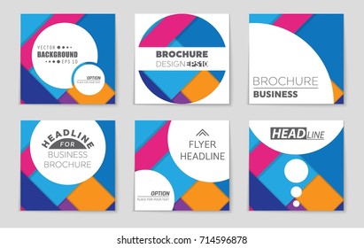 Abstract vector layout background set. For art template design, list, front page, mockup brochure theme style, banner, idea, cover, booklet, print, flyer, book, blank, card, ad, sign, sheet,, a4.