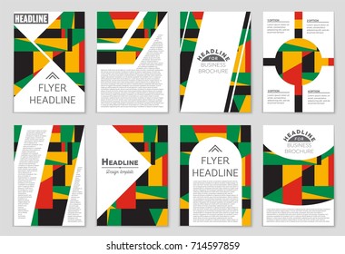 Abstract vector layout background set. For art template design, list, front page, mockup brochure theme style, banner, idea, cover, booklet, print, flyer, book, blank, card, ad, sign, sheet, a4.