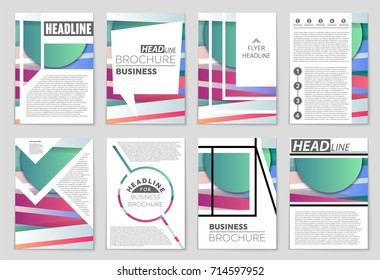 Abstract vector layout background set. For art template design, list, front page, mockup brochure theme style, banner, idea, cover, booklet, print, flyer, book, blank, card, ad, sign, sheet,, a4.