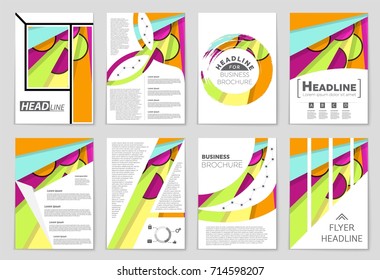 Abstract vector layout background set. For art template design, list, front page, mockup brochure theme style, banner, idea, cover, booklet, print, flyer, book, blank, card, ad, sign, sheet,, a4.