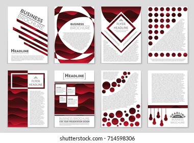 Abstract vector layout background set. For art template design, list, front page, mockup brochure theme style, banner, idea, cover, booklet, print, flyer, book, blank, card, ad, sign, sheet, a4.