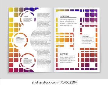 Abstract vector layout background set. For art template design, list, front page, mockup brochure theme style, banner, idea, cover, booklet, print, flyer, book, blank, card, ad, sign, sheet, a4.