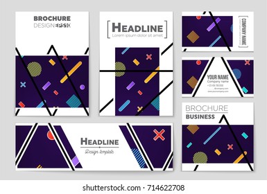 Abstract vector layout background set. For art template design, list, front page, mockup brochure theme style, banner, idea, cover, booklet, print, flyer, book, blank, card, ad, sign, sheet, a4.