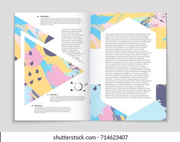 Abstract vector layout background set. For art template design, list, front page, mockup brochure theme style, banner, idea, cover, booklet, print, flyer, book, blank, card, ad, sign, sheet, a4