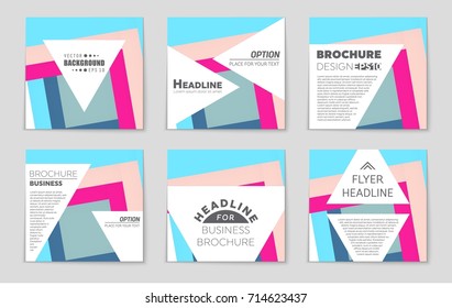 Abstract vector layout background set. For art template design, list, front page, mockup brochure theme style, banner, idea, cover, booklet, print, flyer, book, blank, card, ad, sign, sheet,, a4.