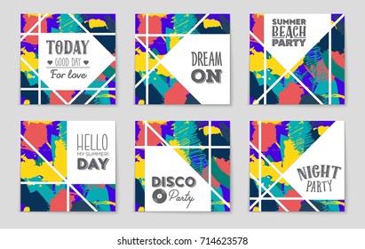 Abstract vector layout background set. For art template design, list, front page, mockup brochure theme style, banner, idea, cover, booklet, print, flyer, book, blank, card, ad, sign, sheet, a4