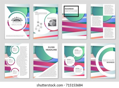 Abstract vector layout background set. For art template design, list, front page, mockup brochure theme style, banner, idea, cover, booklet, print, flyer, book, blank, card, ad, sign, sheet,, a4.