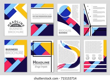 Abstract vector layout background set. For art template design, list, front page, mockup brochure theme style, banner, idea, cover, booklet, print, flyer, book, blank, card, ad, sign, sheet,, a4.
