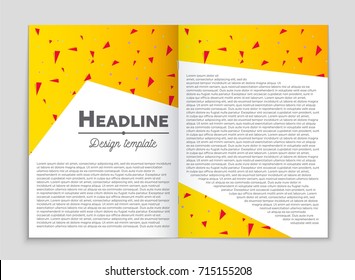 Abstract vector layout background set. For art template design, list, front page, mockup brochure theme style, banner, idea, cover, booklet, print, flyer, book, blank, card, ad, sign, sheet, a4