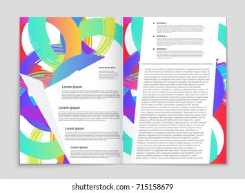 Abstract vector layout background set. For art template design, list, front page, mockup brochure theme style, banner, idea, cover, booklet, print, flyer, book, blank, card, ad, sign, sheet, a4