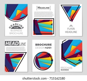 Abstract vector layout background set. For art template design, list, front page, mockup brochure theme style, banner, idea, cover, booklet, print, flyer, book, blank, card, ad, sign, sheet,, a4.