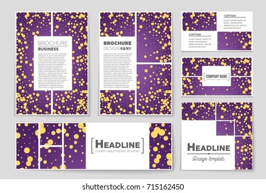 Abstract vector layout background set. For art template design, list, front page, mockup brochure theme style, banner, idea, cover, booklet, print, flyer, book, blank, card, ad, sign, sheet, a4.