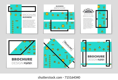 Abstract vector layout background set. For art template design, list, front page, mockup brochure theme style, banner, idea, cover, booklet, print, flyer, book, blank, card, ad, sign, sheet, a4.