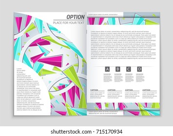 Abstract vector layout background set. For art template design, list, front page, mockup brochure theme style, banner, idea, cover, booklet, print, flyer, book, blank, card, ad, sign, sheet, a4.