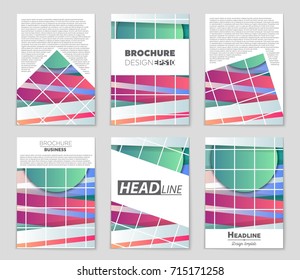 Abstract vector layout background set. For art template design, list, front page, mockup brochure theme style, banner, idea, cover, booklet, print, flyer, book, blank, card, ad, sign, sheet,, a4.