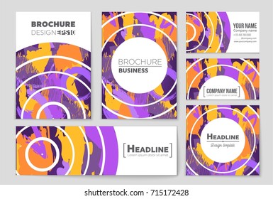Abstract vector layout background set. For art template design, list, front page, mockup brochure theme style, banner, idea, cover, booklet, print, flyer, book, blank, card, ad, sign, sheet, a4