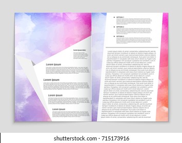 Abstract vector layout background set. For art template design, list, front page, mockup brochure theme style, banner, idea, cover, booklet, print, flyer, book, blank, card, ad, sign, sheet, a4
