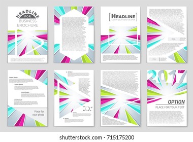 Abstract vector layout background set. For art template design, list, front page, mockup brochure theme style, banner, idea, cover, booklet, print, flyer, book, blank, card, ad, sign, sheet, a4.