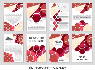 Abstract vector layout background set. For art template design, list, front page, mockup brochure theme style, banner, idea, cover, booklet, print, flyer, book, blank, card, ad, sign, sheet,, a4.