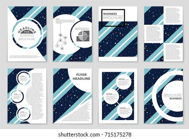 Abstract vector layout background set. For art template design, list, front page, mockup brochure theme style, banner, idea, cover, booklet, print, flyer, book, blank, card, ad, sign, sheet, a4