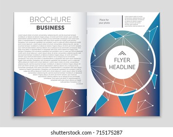 Abstract vector layout background set. For art template design, list, front page, mockup brochure theme style, banner, idea, cover, booklet, print, flyer, book, blank, card, ad, sign, sheet, a4.