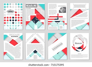 Abstract vector layout background set. For art template design, list, front page, mockup brochure theme style, banner, idea, cover, booklet, print, flyer, book, blank, card, ad, sign, sheet,, a4.