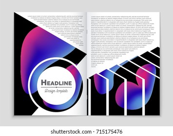 Abstract vector layout background set. For art template design, list, front page, mockup brochure theme style, banner, idea, cover, booklet, print, flyer, book, blank, card, ad, sign, sheet, a4