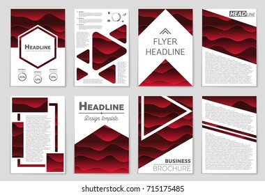 Abstract vector layout background set. For art template design, list, front page, mockup brochure theme style, banner, idea, cover, booklet, print, flyer, book, blank, card, ad, sign, sheet, a4.